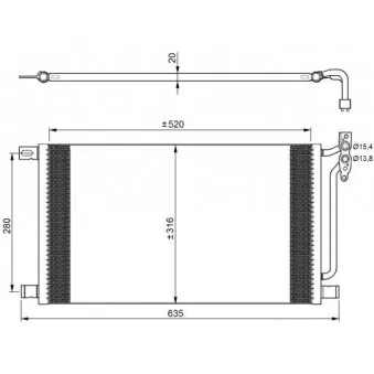 Condenseur, climatisation NRF 35225