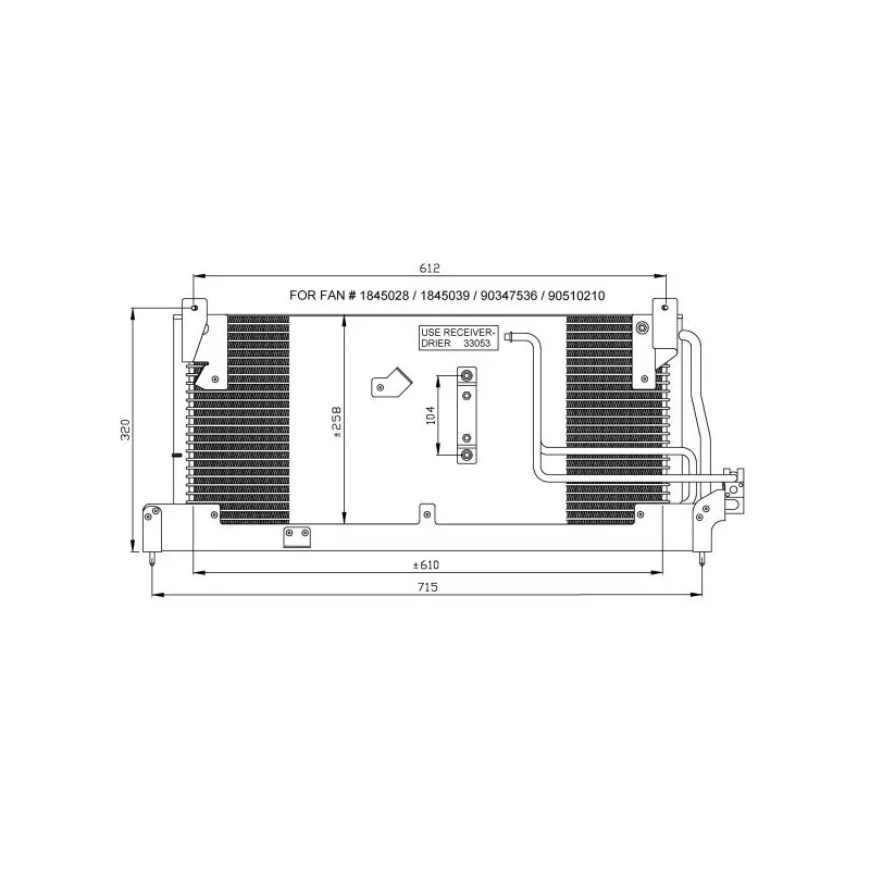 Condenseur, climatisation NRF 35466