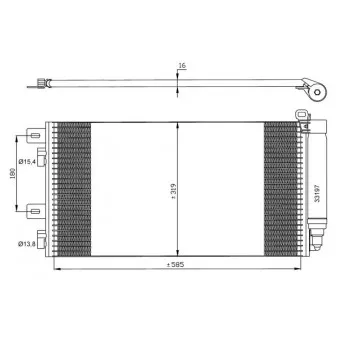 Condenseur, climatisation NRF 35481