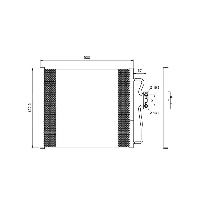 Condenseur, climatisation NRF 35588