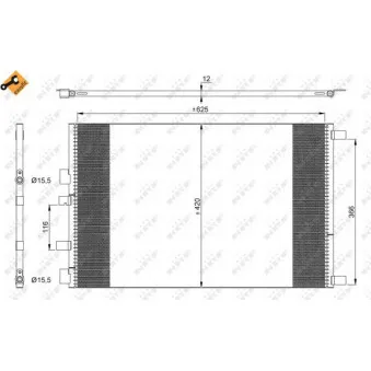 Condenseur, climatisation NRF 35913