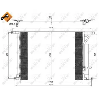 Condenseur, climatisation NRF 35931