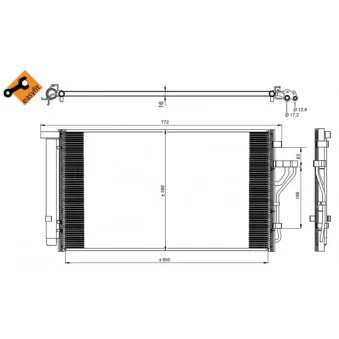 Condenseur, climatisation NRF 35998