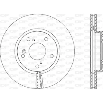 Jeu de 2 disques de frein avant OPEN PARTS BDR2889.20