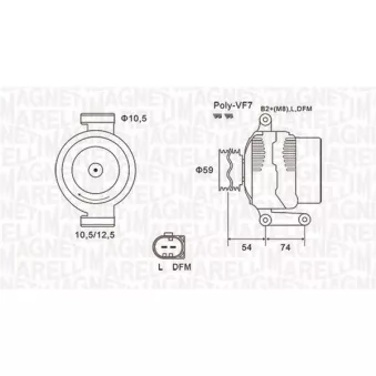 Alternateur MAGNETI MARELLI