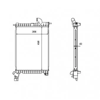 Radiateur, refroidissement du moteur NRF