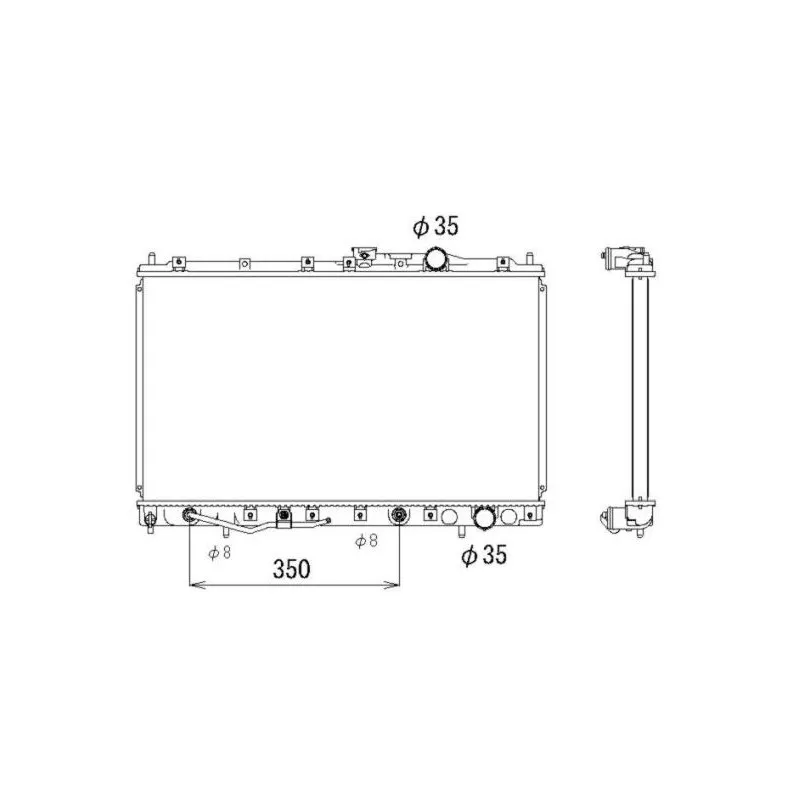 Radiateur, refroidissement du moteur NRF 523485