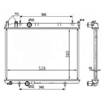 Radiateur, refroidissement du moteur NRF