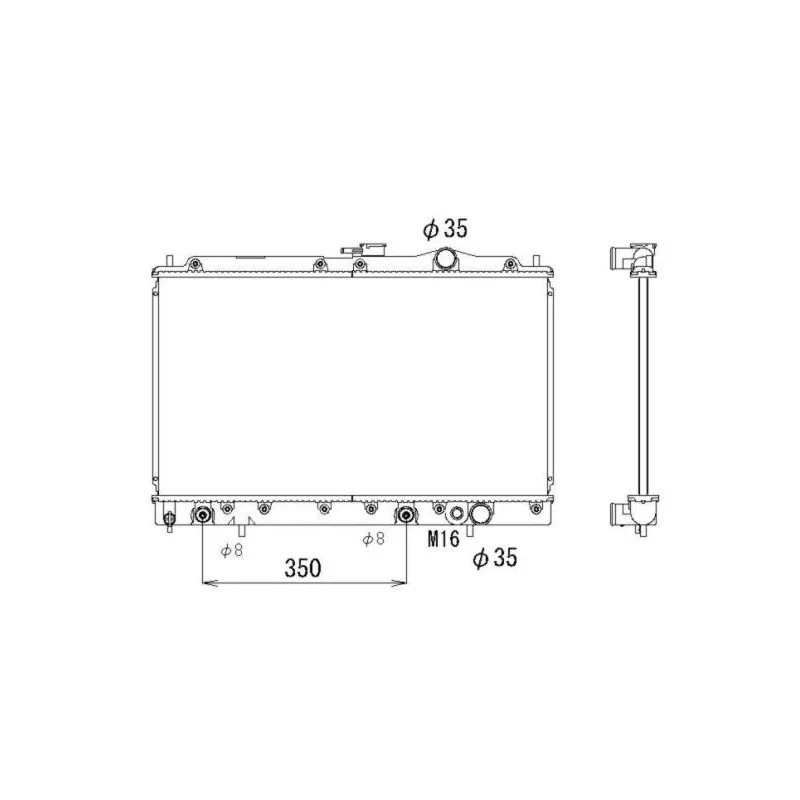 Radiateur, refroidissement du moteur NRF 536552