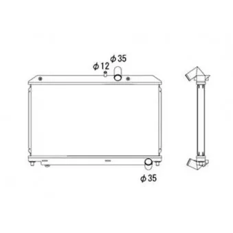 Radiateur, refroidissement du moteur NRF 53685