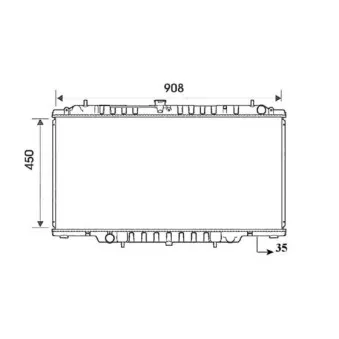 Radiateur, refroidissement du moteur NRF 53830