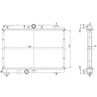 Radiateur, refroidissement du moteur NRF