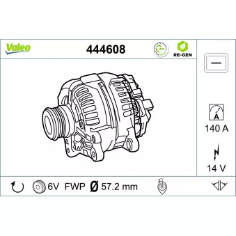 Alternateur VALEO 444608