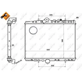 Radiateur, refroidissement du moteur NRF 58351