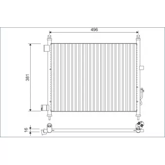 Condenseur, climatisation VALEO 822630