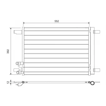 Condenseur, climatisation VALEO 822707