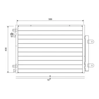 Condenseur, climatisation VALEO 822715