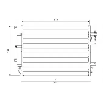 Condenseur, climatisation VALEO 822718