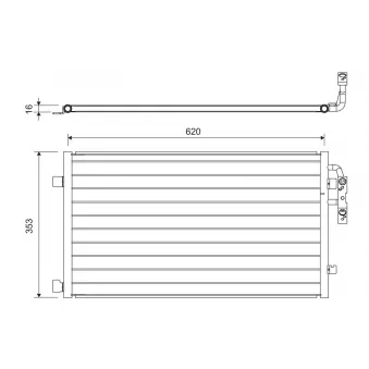 Condenseur, climatisation VALEO 822719