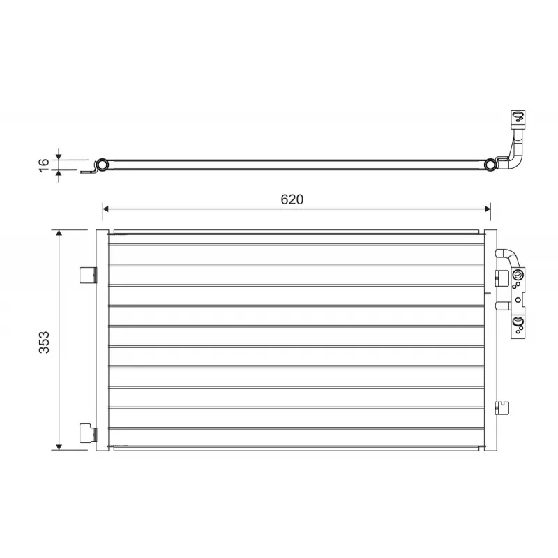 Condenseur, climatisation VALEO 822719