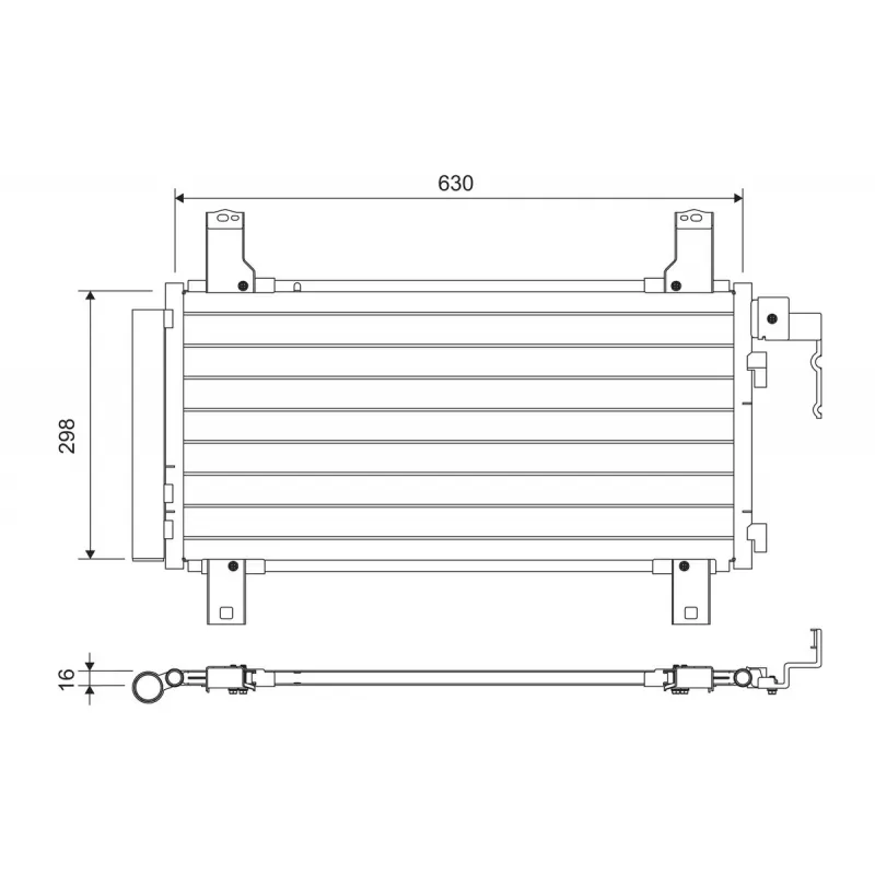 Condenseur, climatisation VALEO 822738