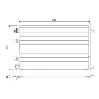 Condenseur, climatisation VALEO 822744