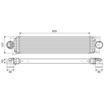 Intercooler, échangeur VALEO 822907