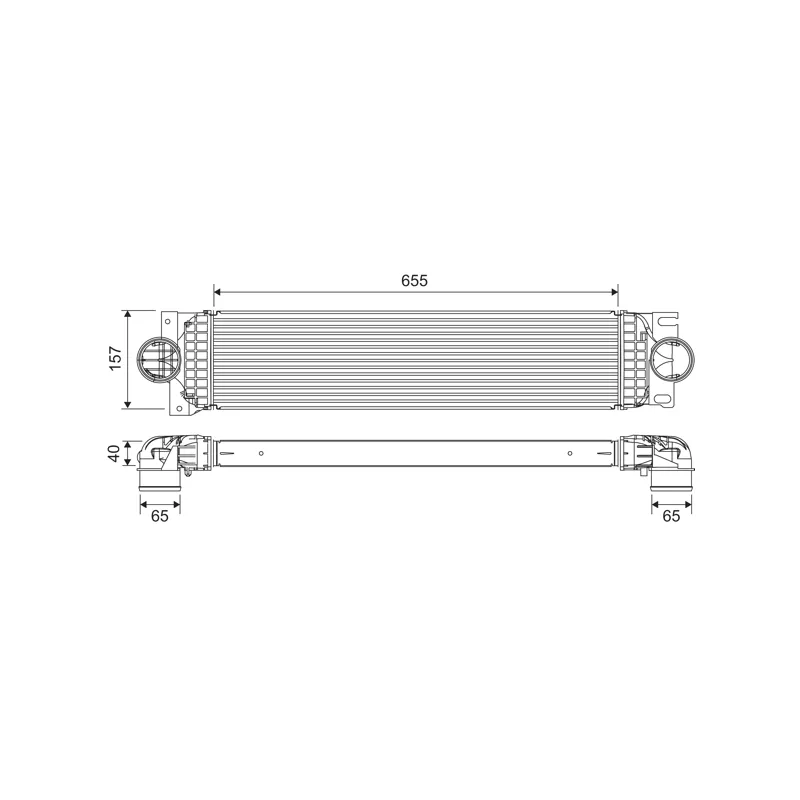 Intercooler, échangeur VALEO 822907