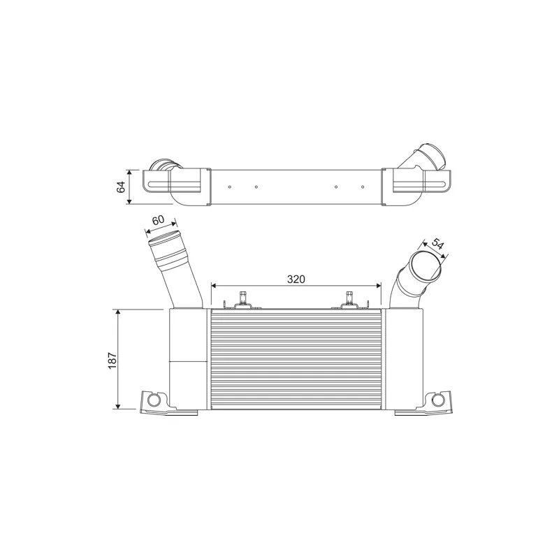 Intercooler, échangeur VALEO 822910