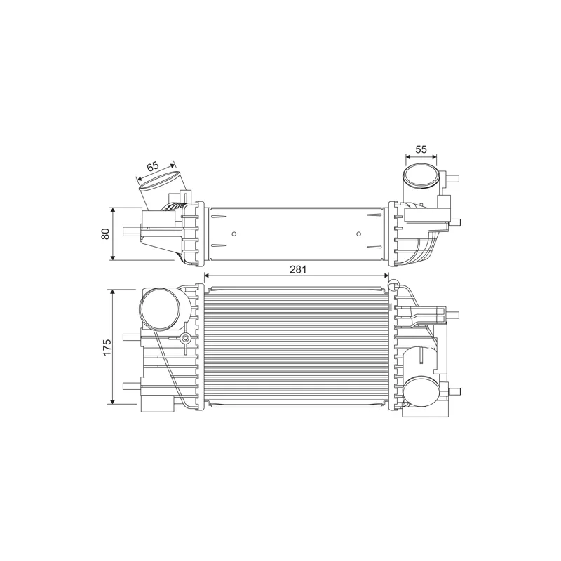 Intercooler, échangeur VALEO 822919