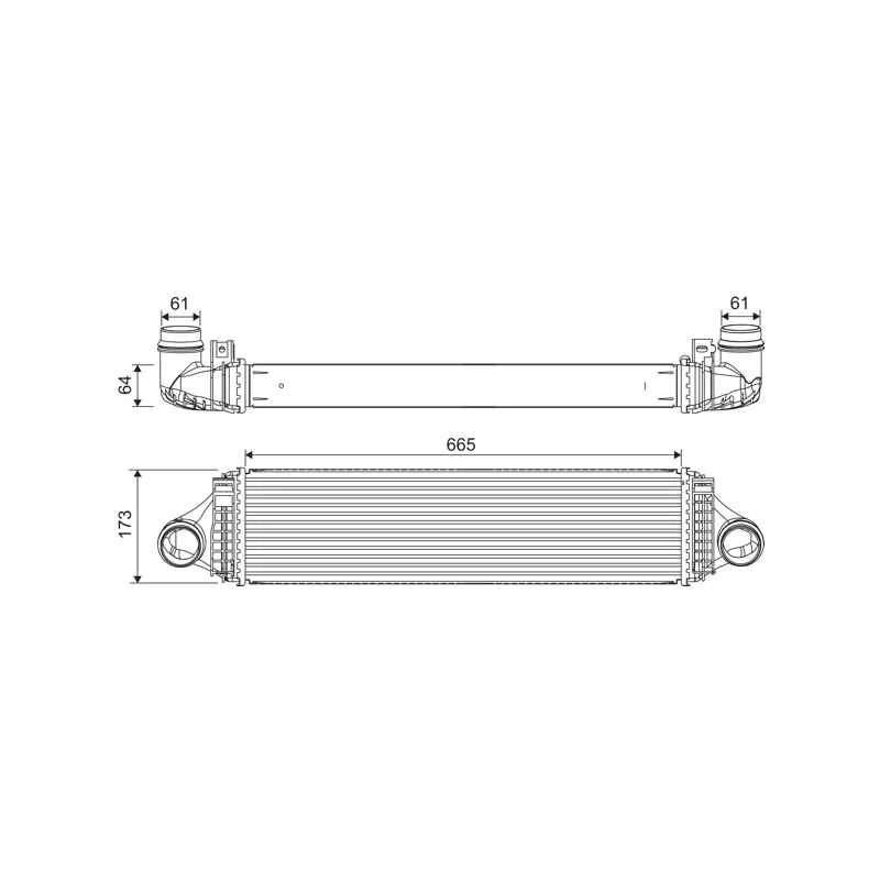 Intercooler, échangeur VALEO 822920