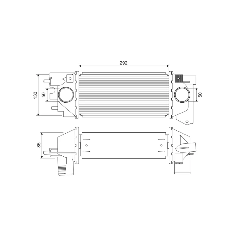 Intercooler, échangeur VALEO 822921