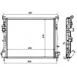 Radiateur, refroidissement du moteur NRF 58374 - Visuel 1