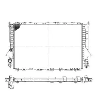 Radiateur, refroidissement du moteur NRF 58868