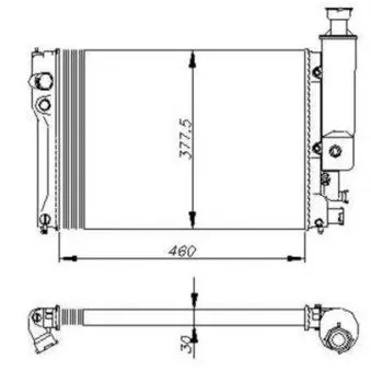 Radiateur, refroidissement du moteur NRF