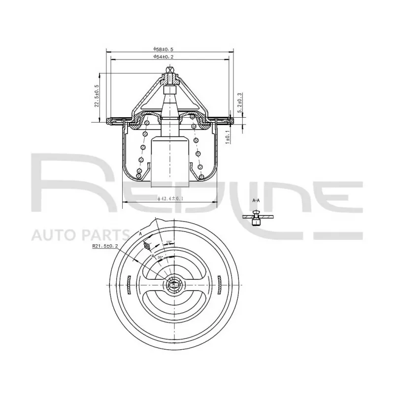 Thermostat d'eau RED-LINE 55HY009