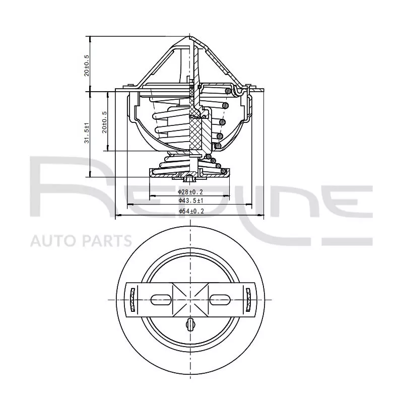 Thermostat d'eau RED-LINE 55RV002