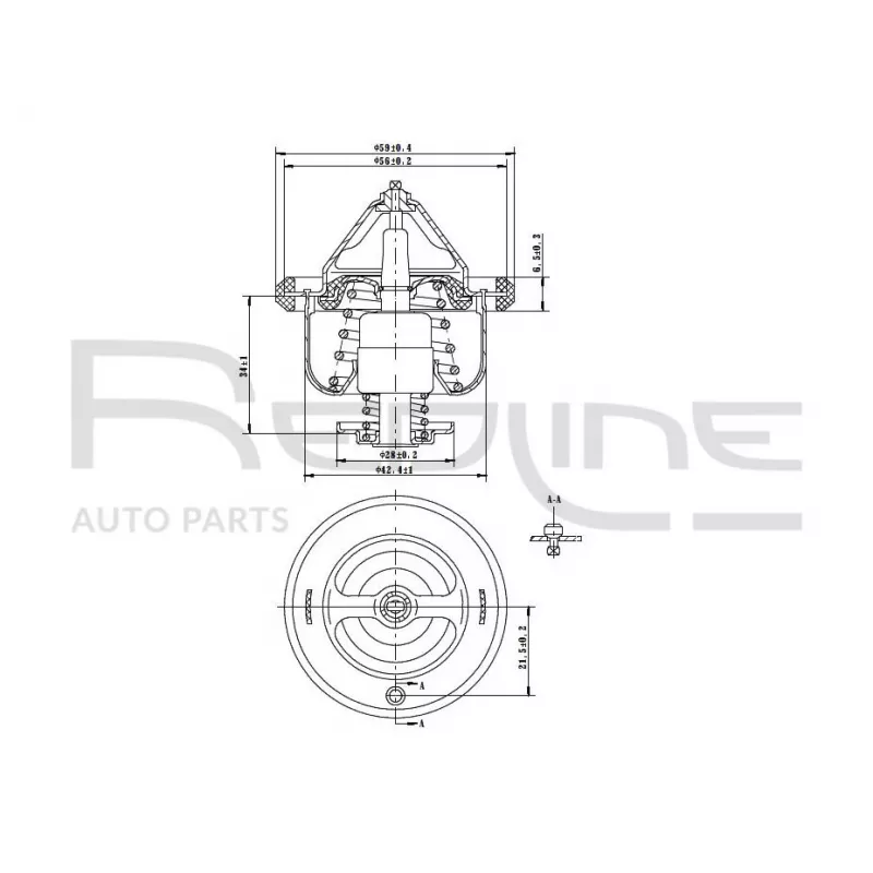 Thermostat d'eau RED-LINE 55TO006