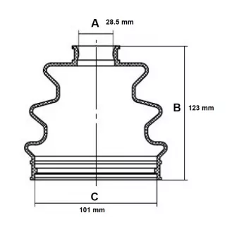 Soufflets de cardan avant RED-LINE 59NI014