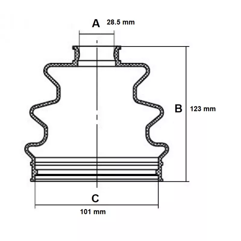 Soufflets de cardan avant RED-LINE 59NI014