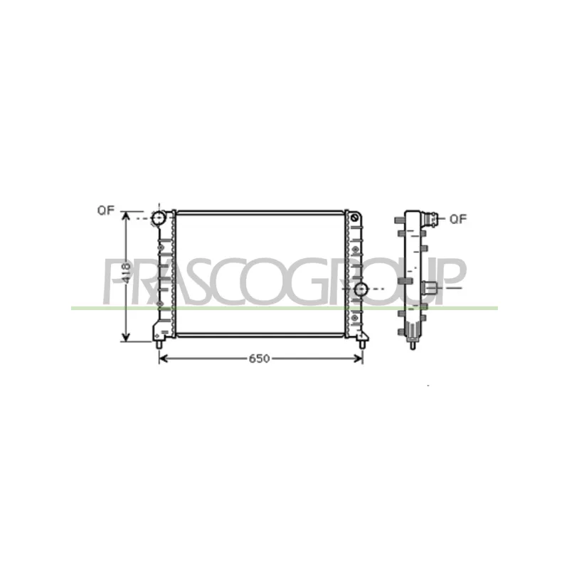 Radiateur, refroidissement du moteur PRASCO AA340R002