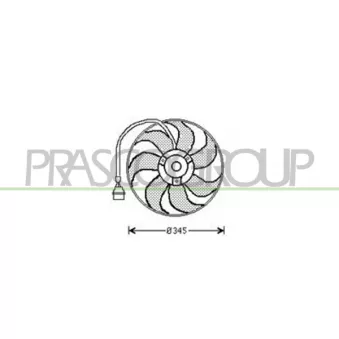 Ventilateur, refroidissement du moteur PRASCO AD016F001