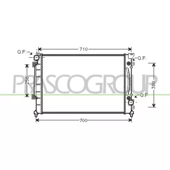 Radiateur, refroidissement du moteur PRASCO AD032R006