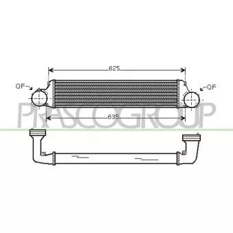 Intercooler, échangeur PRASCO BM020N001