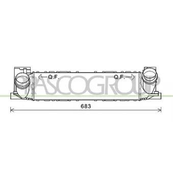 Intercooler, échangeur PRASCO BM123N001