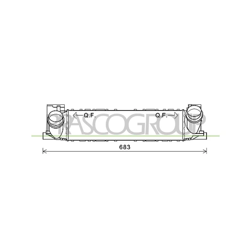 Intercooler, échangeur PRASCO BM123N001