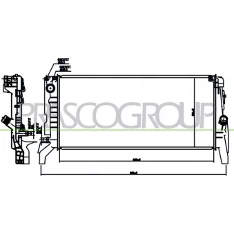 Radiateur, refroidissement du moteur PRASCO BM200R007