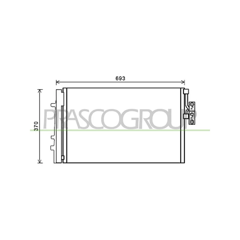 Condenseur, climatisation PRASCO BM804C003