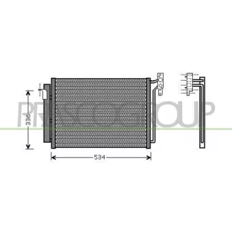 Condenseur, climatisation PRASCO BM820C001