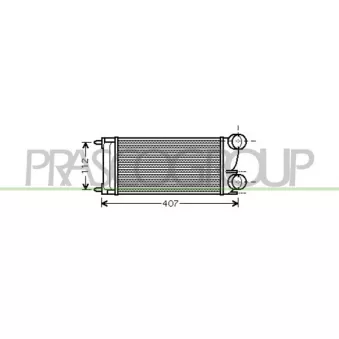 Intercooler, échangeur PRASCO CI425N002